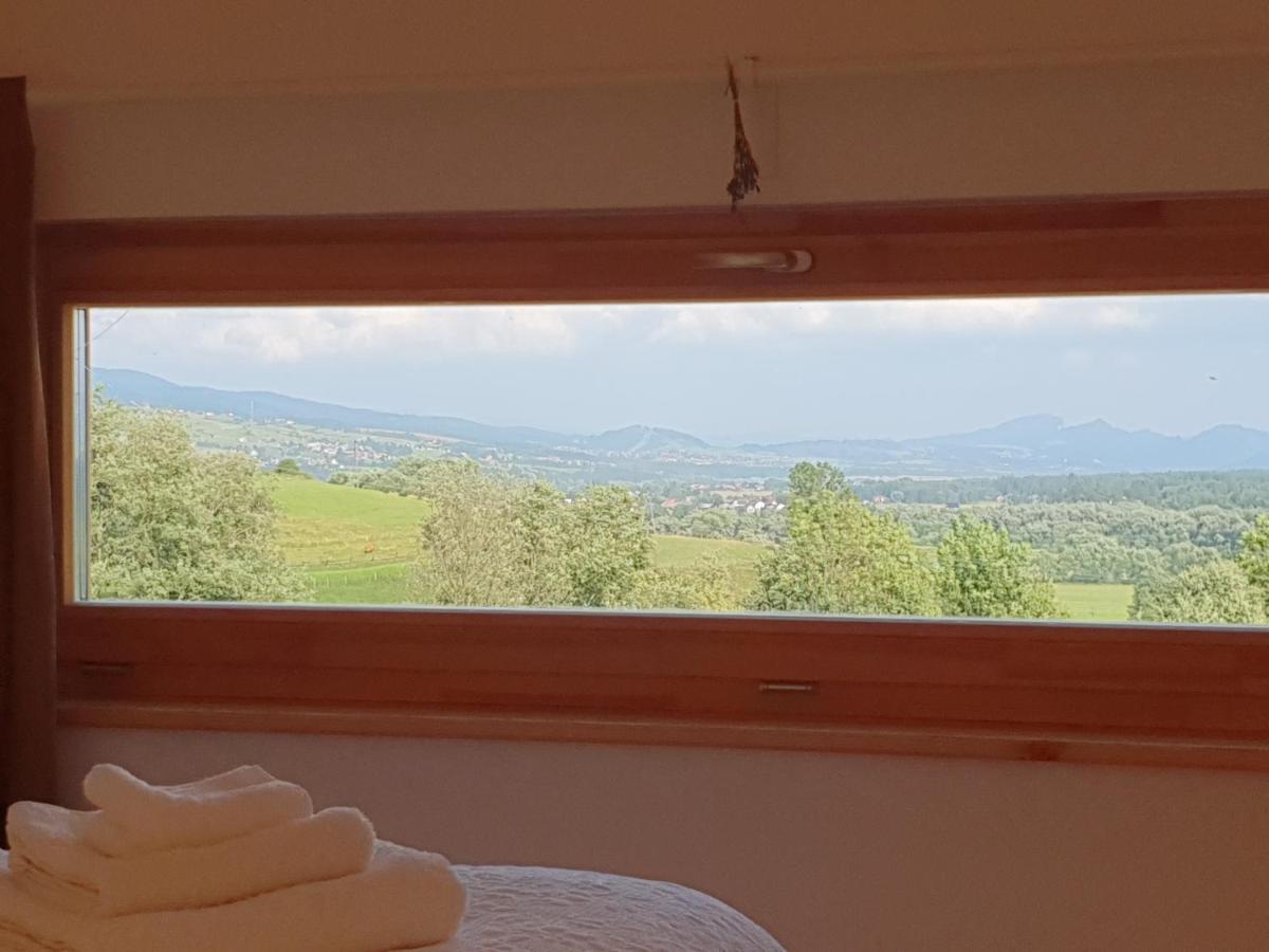 Przystan Nad Listepka Domek Nowoczesna Stodola Z Widokiem Na Tatry, Gorce I Pieniny Łopuszna Exterior foto